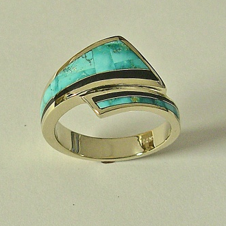 Mens Turquoise Ring #G0061