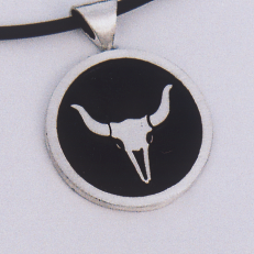 Sterling Silver Steer Skull Pendant #G0071