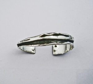 Ladies Sterling Silver Freeform Cuff Bracelet #G0083
