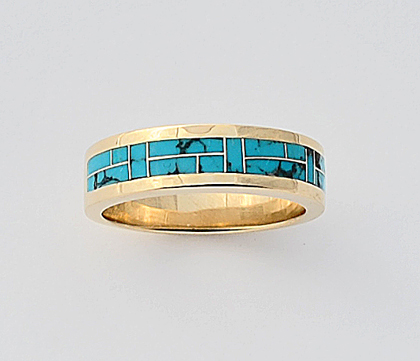 Turquoise Wedding Ring Turquoise Wedding Ring #G0109