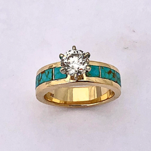 Turquoise Engagement Ring #G0152