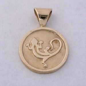 14 karat Gold Gecko Pendant b by Southwest Originals 505-363-7150