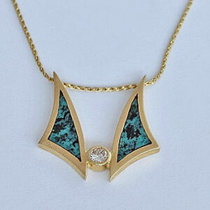 Gold-Diamond-and-Turquoise-Pendant-Slide-SWE0018