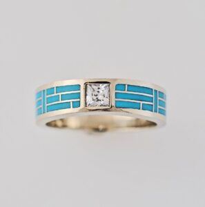 Gold-and-Turquoise-Wedding-Band-by-Southwest-Originals-505-363-7150
