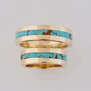 Gold-and-Turquoise-Wedding-Ring-Set-by-Southwest-Originals-505-363-7150