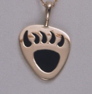 Golden Bear Claw Pendant by Southwest Originals 505-363-7150