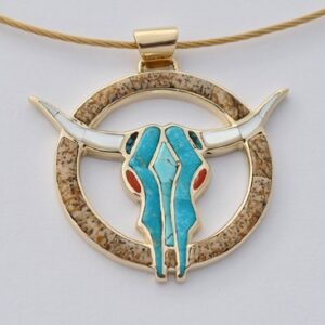 Steer Skull Pendant by Southwest Originals 505-363-7150