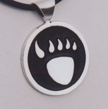 Sterling Silver Bear Paw Pendant by Southwest Originals 505-363-7150