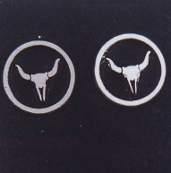 Sterling Silver Steer Skull Earrings by Southwest Originals 505-363-7150