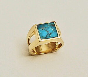 Turquoise Mens Ring #G0096