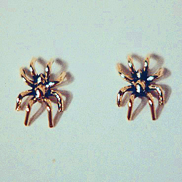 14 karat gold Spider Earrings #SWG0008