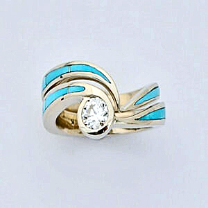 Gold-Diamond-and-Turquoise-Swirl-Design-Wedding-Set-SWE0004